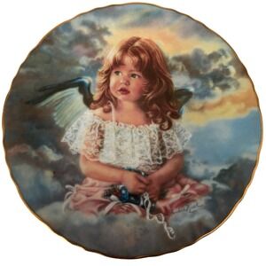 Sandra Kuck Angel of Sharing Collector Plate Precious Angels 1st Limited Ed 1366